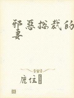 邪恶总裁的娇宠妻