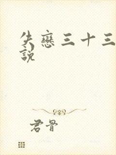 失恋三十三天小说