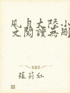 风月大陆小说全文阅读无删减