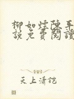 柳如烟陈平安小说免费阅读全文