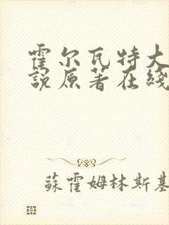 霍尔瓦特大街小说原著在线阅读