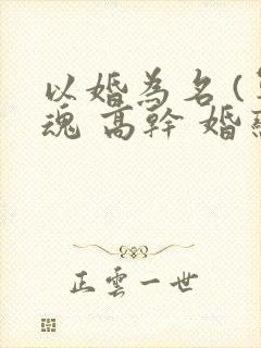 以婚为名 (军魂 高干 婚恋)