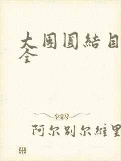 大团圆结目录大全