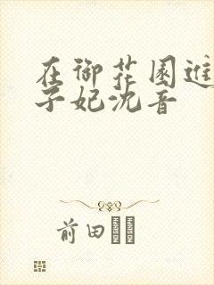 在御花园进入太子妃沈音