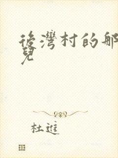 后湾村的那些事儿