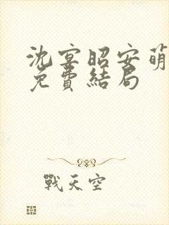 沈宴昭安萌全文免费结局