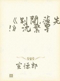 《别闹,薄先生!》沈繁星