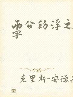两公的浮之手中字