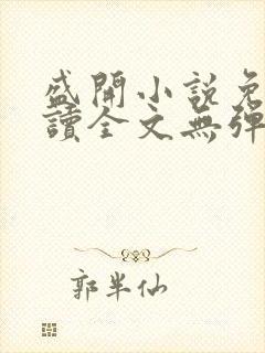 盛开小说免费阅读全文无弹窗