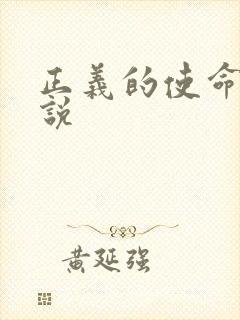 正义的使命 小说