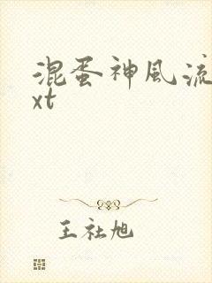 混蛋神风流史txt