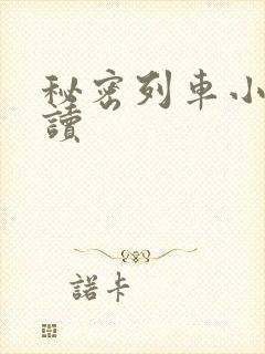 秘密列车小说阅读