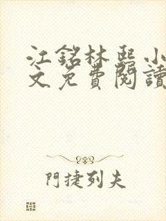 江铭林熙小说全文免费阅读