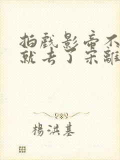 拍戏影帝不小心就去了宋离