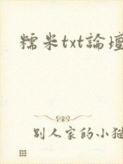糯米txt论坛