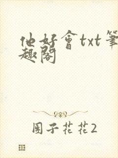 他好会txt笔趣阁