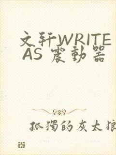 文轩WRITE AS 震动器