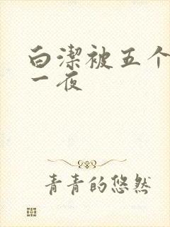 白洁被五个人玩一夜