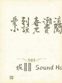 爱到春潮滚滚来小说免费阅读