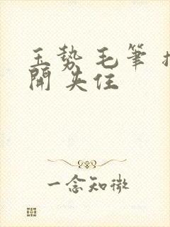 玉势 毛笔 撑开 夹住