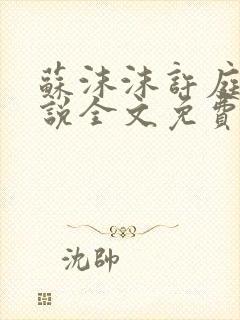 苏沫沫许庭川小说全文免费阅读