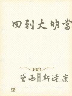 回到大明当才子