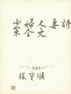 少妇人妻诗雨小军全文