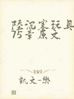 陆沉塞玩具高速75章原文