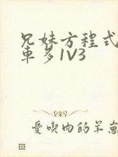 兄妹方程式多R车多1V3