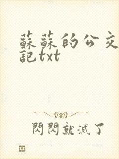 苏苏的公交车日记txt