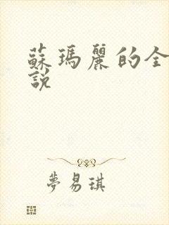 苏玛丽的全部小说