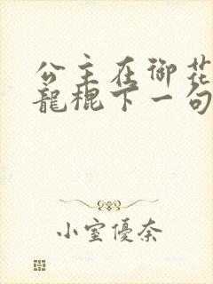 公主在御花园吃龙棍下一句