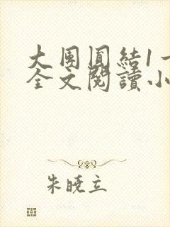 大团圆结1一6全文阅读小说