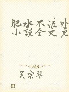 肥水不流外人田小说全文免费阅读全本免