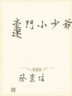 豪门小少爷是财迷