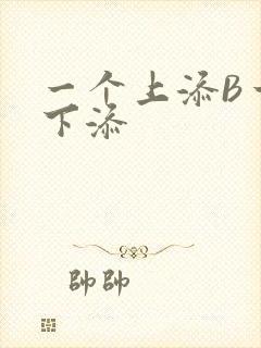 一个上添B一个下添