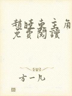 赵晓东主角小说免费阅读