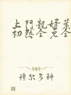 上门龙婿叶辰萧初然全免全集