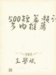 500短篇超污多肉推荐