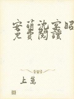 安萌沈宴昭小说免费阅读