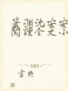 萧渊沈安安免费阅读全文小说