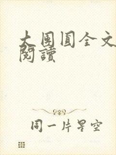 大团圆全文完整阅读