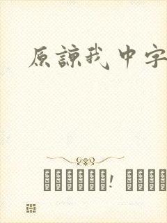 原谅我中字