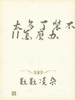 太多了装不下h11怎么办