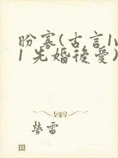 盼寡(古言1v1 先婚后爱)