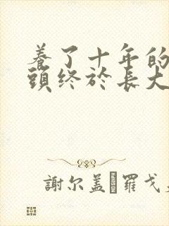 养了十年的小丫头终于长大了