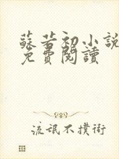 苏若初小说全文免费阅读