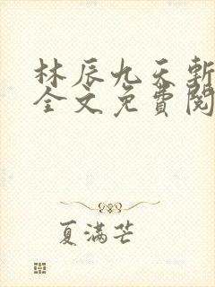 林辰九天斩神诀全文免费阅读笔趣阁