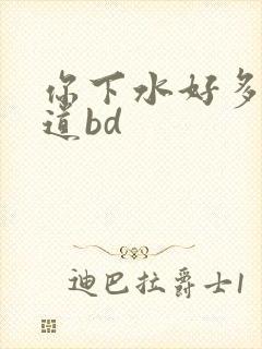 你下水好多下水道bd