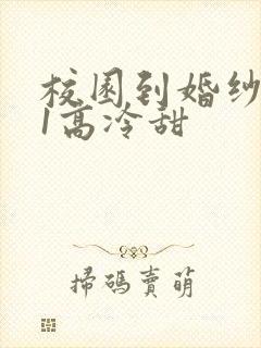 校园到婚纱1V1高冷甜